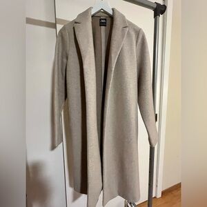 Zara Felt Textured Coat